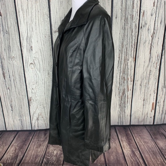 East 5th Genuine Black Leather Jacket - Picture 2 of 4